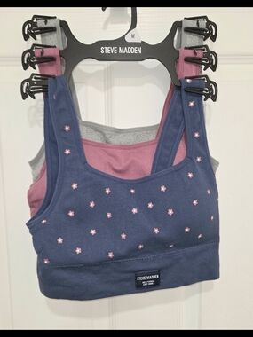 Steve Madden Women’s Sports Bra Size Medium 3pk.